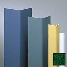 Surface Mounted Corner Guard, 90, 1-1/2" Wings, 4'H, Hunter GRN, Undrilled Vinyl