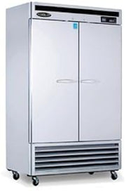 Two Glass Door Commercial Refrigerator Bottom Mount 54" Kool-It KBSR-2G