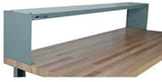 4-6ES Steel Raised Shelf for 72" Workbenches, Gray, 72" Length, 10" Width, 12" Height, 4-6ES-GY