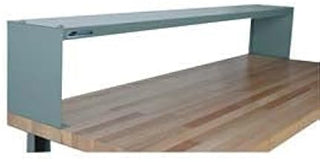 4-6ES Steel Raised Shelf for 72" Workbenches, Gray, 72" Length, 10" Width, 12" Height, 4-6ES-GY