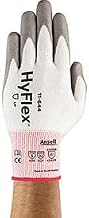 Ansell HyFlex Cut Protection Gloves, Gray Polyurethane Palm Coat, Size 7, 1 Pair, Lot of 12