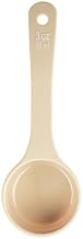 TableCraft 10646 Spoonout, 3 oz., 8.125" x 2.75" x 1.25", Solid, Short Handle with White Capacity Markings (oz/ml), Polycarbonate, Beige, NSF