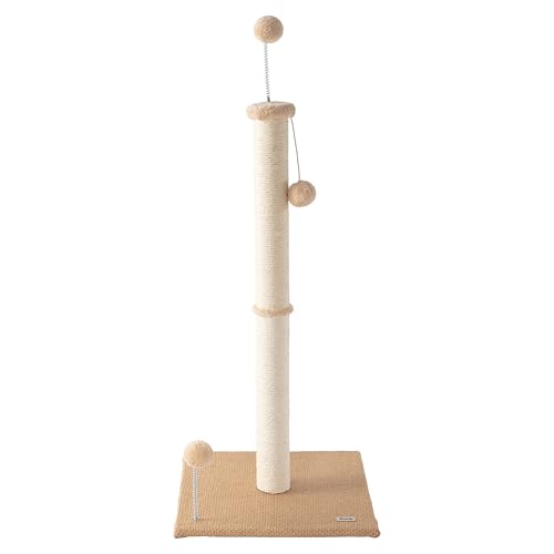 THE LICKER STORE Brown/Cream / 15.5 x 15.5 x 38 / Modern Scratching Posts