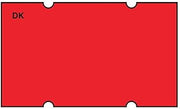DayMark Safety Systems IT120651 DuraMark Date Coder Blank Permanent Label, for DM5 SpeedyMark 5, 3-Line Marking Gun, Florescent Red (Pack of 6 Rolls)