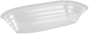 Detroit Forming SB12 12 oz. Disposable Plastic Banana Split Boat-Shaped Bowl Oblong Food Container | 500 Per Case
