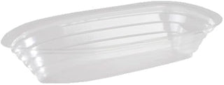 Detroit Forming SB12 12 oz. Disposable Plastic Banana Split Boat-Shaped Bowl Oblong Food Container | 500 Per Case