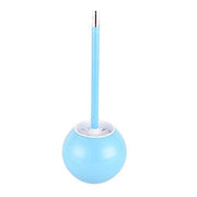 Toilet Brush - Ball Shape Holder Design Anti-Splash and Stainless Steel Base by MVUYO – One Size, Synthetic Fiber, One Color, Model FMURY-456
