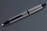 PILOT Namiki Vanishing Point Matte Black Gun Metal Fountain Pen - Matte Black/Gun Metal, Broad Nib 60585