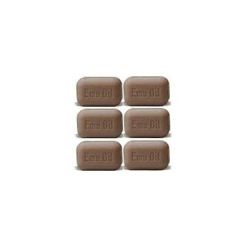 SOAP WORKS Emu Oil Soap Bar by THE SOAP WORKS – 6 Count (Pack of 1), Model SOAP WORKS Emu Oil Soap Bar SIX BARS