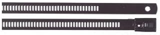 Thomas & Betts TYS28 Cable Tie, Multi-Lok Self Locking, Stainless Steel, 0.31" x 28", Metallic Gray