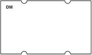 DayMark Safety Systems IT120645 DissolveMark Date Coder Blank Dissolvable Label, White, for DM5 SpeedyMark 5, 3-Line Marking Gun (Pack of 6 Rolls)