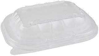 Pactive YCNV6X4PPDL Earthchoice Entree2go Takeout Container Vented Lid, 5.65 X 4.25 X 0.93, Clear, 600/carton