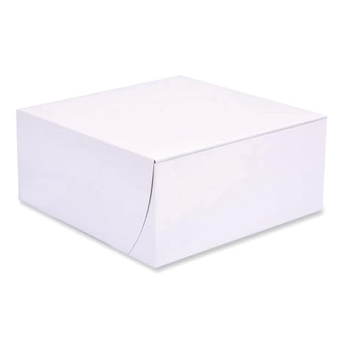 SOUTHERN CHAMPION TRAY 9" Length x 9" Width x 4" Height / White / 200.0 liters Bakery Take Out Containers