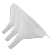 Winco Medium (Pack of 3) / Blanco / Plastic Funnels