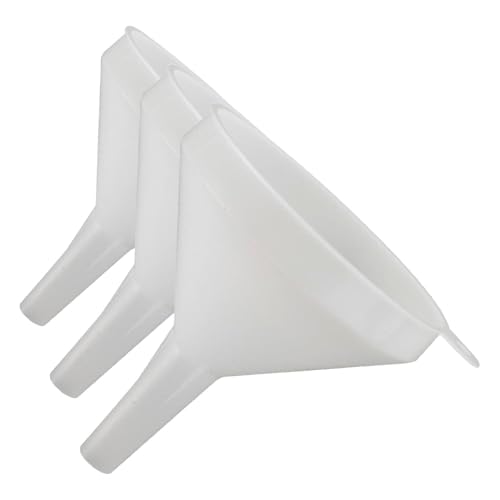 Winco Medium (Pack of 3) / Blanco / Plastic Funnels