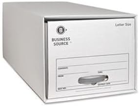 Business Source Storage Boxes, Med Duty, LTR, 12CT, WE