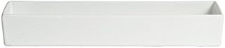 G.E.T. Enterprises Bugambilia® White 1.8 qt., 9.84 Rectangular Straight Sided Salad Bow Resin Aluminum Bugambilia® Classic Inserts, Food Pans, & Salad Bowls Collection COMP06WW (Pack of 1)
