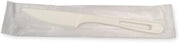 World Centric Compostable TPLA Individually Wrapped Knife, 6.7 inch - 750 per case.