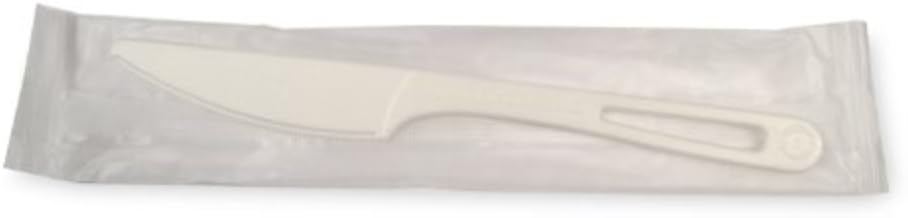 World Centric Compostable TPLA Individually Wrapped Knife, 6.7 inch - 750 per case.