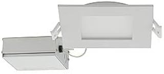 Satco S11829 10 Watt; LED Direct Wire Downlight; Edge-lit; 4 inch; CCT Selectable; 120 Volt; 12-Pack California Compliant