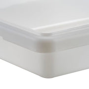 Winco 12" x 18" x 3" / 3" Deep / White Containers