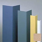 Surface Mounted Corner Guard, 90, 1-1/2" Wings, 8'H, Caisson, Undrilled Vinyl