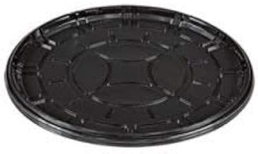 PartiPak PETE Black Round Everyday Tray, 18 inch - 50 per case.