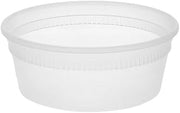 Newspring Pactiv Delitainer Polypropylene Premium Round Food Container Clear, 8 oz. | 480/Case