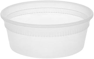 Newspring Pactiv Delitainer Polypropylene Premium Round Food Container Clear, 8 oz. | 480/Case