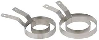 Royal Industries Egg Ring, 3'' Diam & 1'' High, Stainless Steel