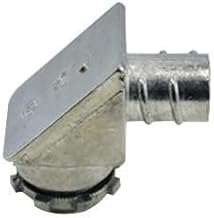 Bridgeport 91-DC2 Die Cast Zinc 90 Degree Connector 1/2 Inch