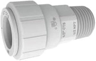 John Guest PSEI013626 Male Connector, 1" x 3/4", White