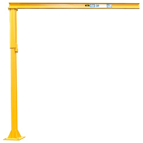 Medium Duty Floor Mounted Jib Crane by Contrx – Cat Yellow, Model B1106