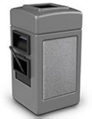 Commercial Zone 755111 Harbor 1 StoneTec Island Center44; Gray with Ashtone