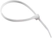 Gardner Bender Standard Cable Ties w/DoubleLock, 75 lb Tensile Strength, 8", Natural, 1000/Bag