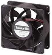 SANYO Denki 9GV1512H502 DC Fan 150x50mm 12VDC 34.8W, 300CFM 61dB, Guide Vane, 2 Wire