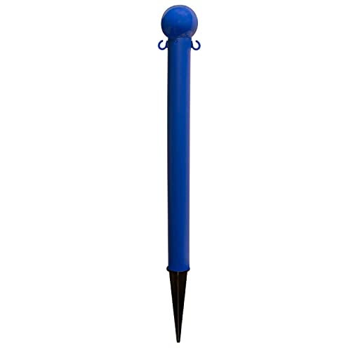 Ground Poles by Mr. Chain – 16.25"L x 14.13"W x 32"H, Hdpe With Uv Inhibitors, Blue, Model 95506
