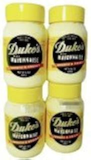 DUKE'S Smooth & Creamy Real Mayonnaise - 8 Ounce Jar - (Pack of FOUR)