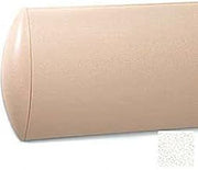Crescent Series Wall Guard W/Rec. Plastic Clip Retainer System, 8" H x 12'L, White Sand
