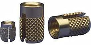 EZ Lok 240-008-BR, 8-32 Flush Press Insert, Brass, Lot of 50