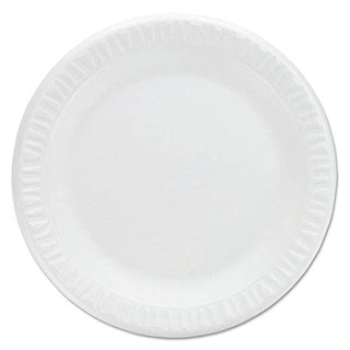 Dart 9PWCR Concorde Non-Laminated 9 in. Foam Plates - White (125-Piece/Pack)