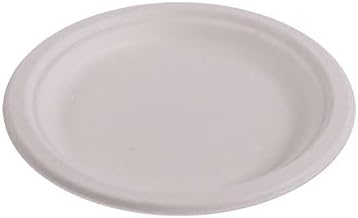 KITCH24/7 White Molded Fiber Plate, 6 inch - 1000 per case