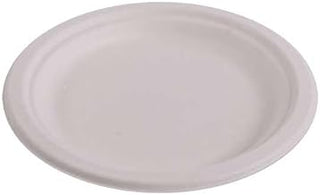 KITCH24/7 White Molded Fiber Plate, 6 inch - 1000 per case