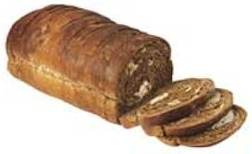 European Bakers Thick Sliced Seeded Marble Rye, 5/8 inch -- 8 per case.