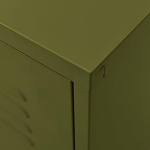 vidaXL Olive Green / 41.3\" x 13.8\" x 19.7\" / Industrial TV Mounts, Stands & Turntables