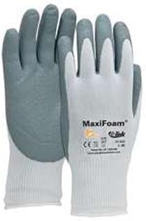 G-Tek MaxiFoam Gloves Foam Nitrile Coated Palm-Finger Tips - Size: Small