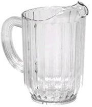 Royal Industries 12 Pitchers Set, Plastic, 60 Oz, Clear