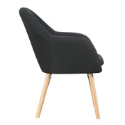 Convenience Concepts Black Linen / Chair / 25.25"L x 26.75"W x 33.5"H Chairs