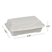 ECO PRODUCTS 9" x 6" / White / Classic Clamshell Take Out Containers