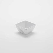 American Metalcraft MWMSQ5 Melamine Matte Square Bowl, White Marble, 19-Ounces